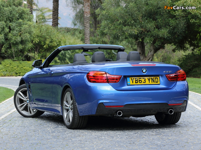 Pictures of BMW 435i Cabrio M Sport Package UK-spec (F33) 2014 (640 x 480)