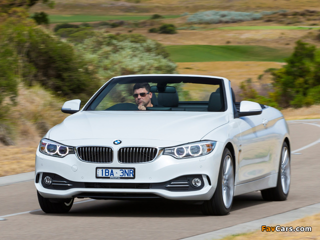 Pictures of BMW 420d Cabrio Luxury Line AU-spec (F33) 2014 (640 x 480)