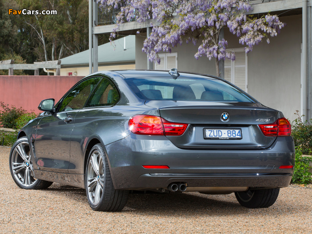 BMW 428i Coupé Sport Line AU-spec (F32) 2013 wallpapers (640 x 480)