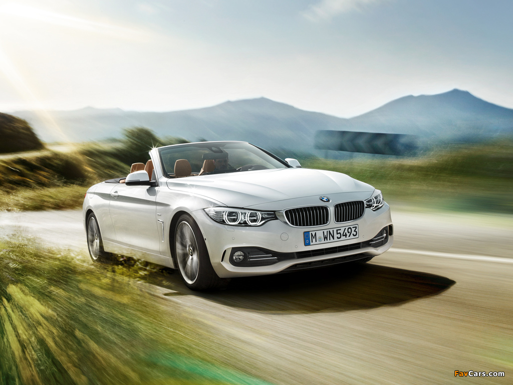 BMW 428i Cabrio Luxury Line (F33) 2013 wallpapers (1024 x 768)