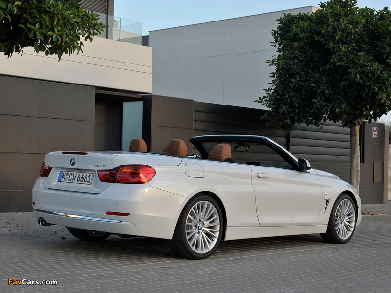 BMW 428i Cabrio Luxury Line (F33) 2013 wallpapers (800 x 600)