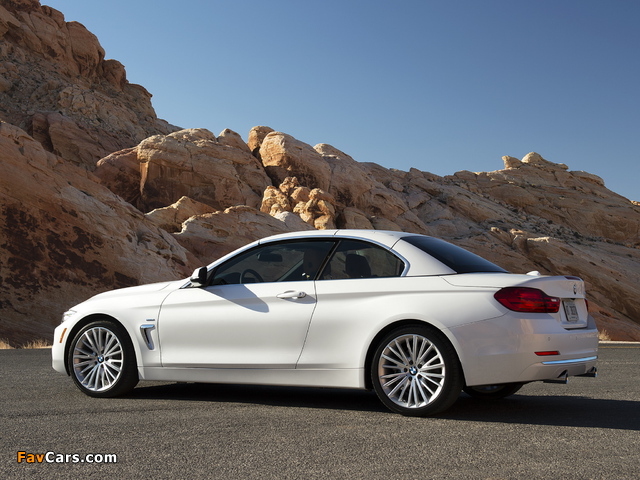 BMW 435i Cabrio Luxury Line US-spec (F33) 2014 wallpapers (640 x 480)