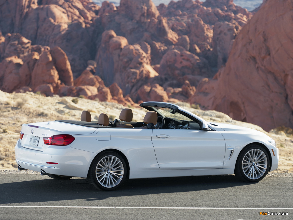 BMW 435i Cabrio Luxury Line US-spec (F33) 2014 wallpapers (1024 x 768)