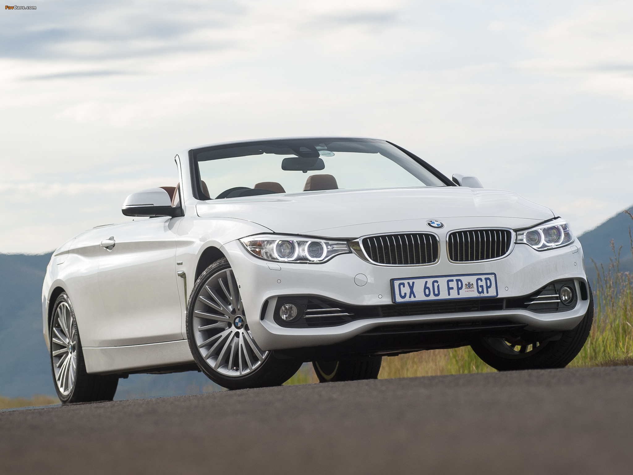 BMW 428i Cabrio Luxury Line ZA-spec (F33) 2014 wallpapers (2048 x 1536)