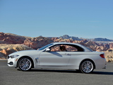 BMW 435i Cabrio Luxury Line US-spec (F33) 2014 wallpapers