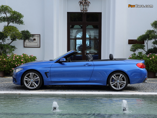 BMW 435i Cabrio M Sport Package UK-spec (F33) 2014 wallpapers (640 x 480)