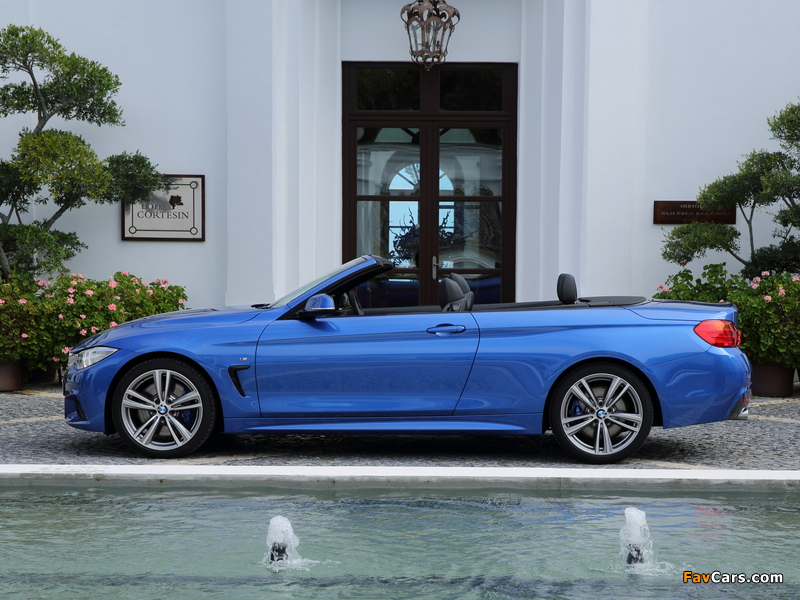 BMW 435i Cabrio M Sport Package UK-spec (F33) 2014 wallpapers (800 x 600)