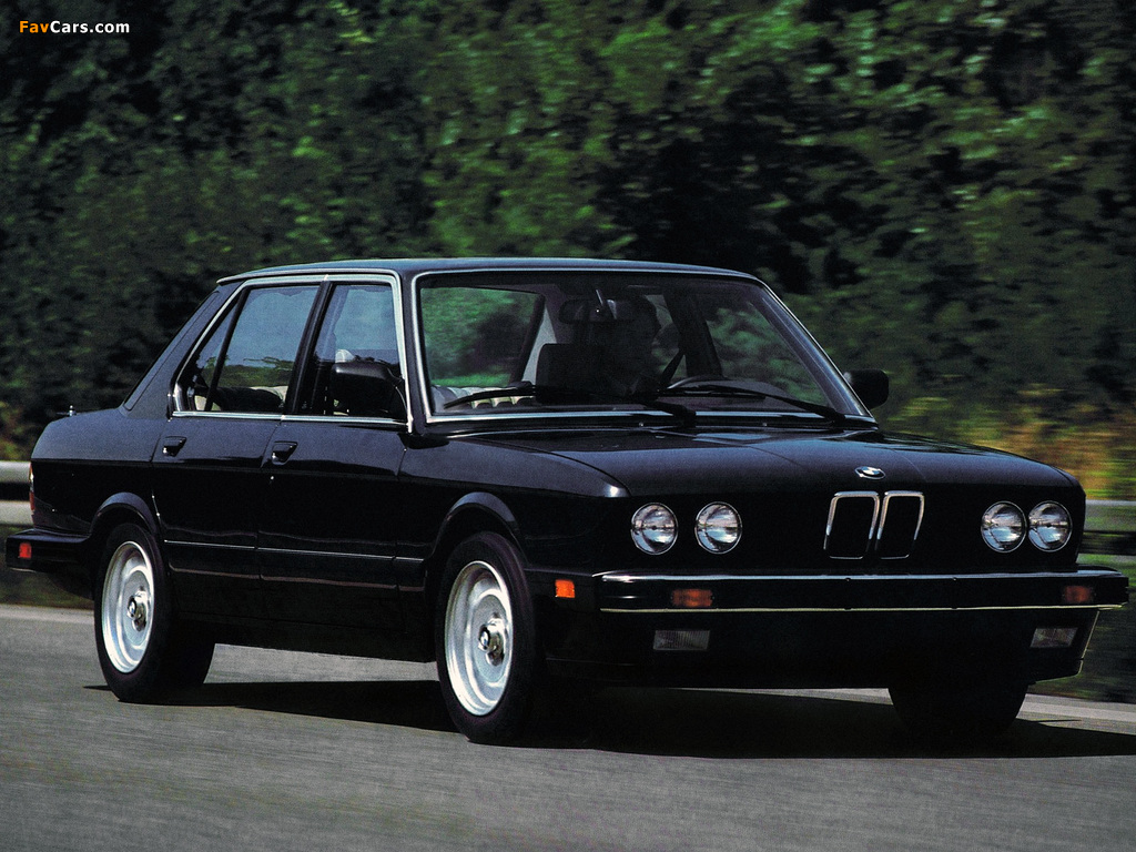 BMW 5 Series Sedan US-spec (E28) 1982–88 pictures (1024 x 768)