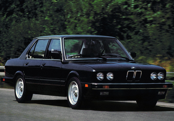 BMW 5 Series Sedan US-spec (E28) 1982–88 pictures