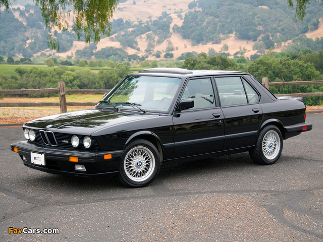 BMW M5 US-spec (E28) 1986–87 images (640 x 480)