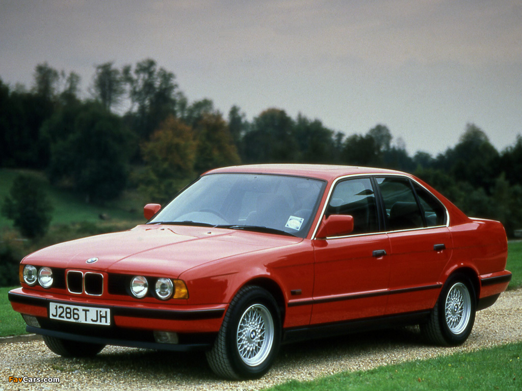 BMW 5 Series Sedan UK-spec (E34) 1988–95 images (1024 x 768)