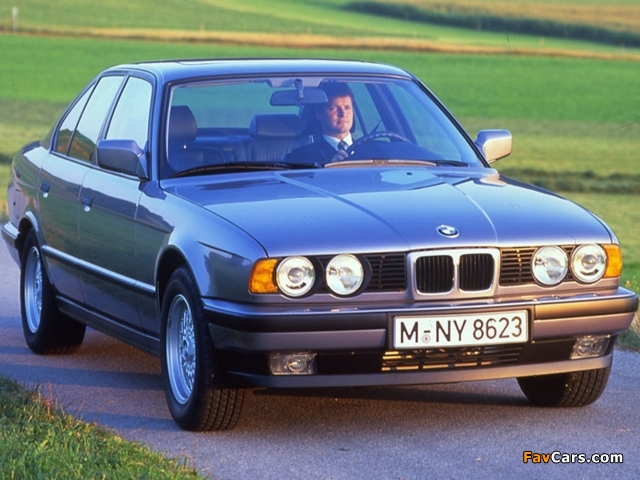 BMW 535i Sedan (E34) 1988–93 wallpapers (640 x 480)