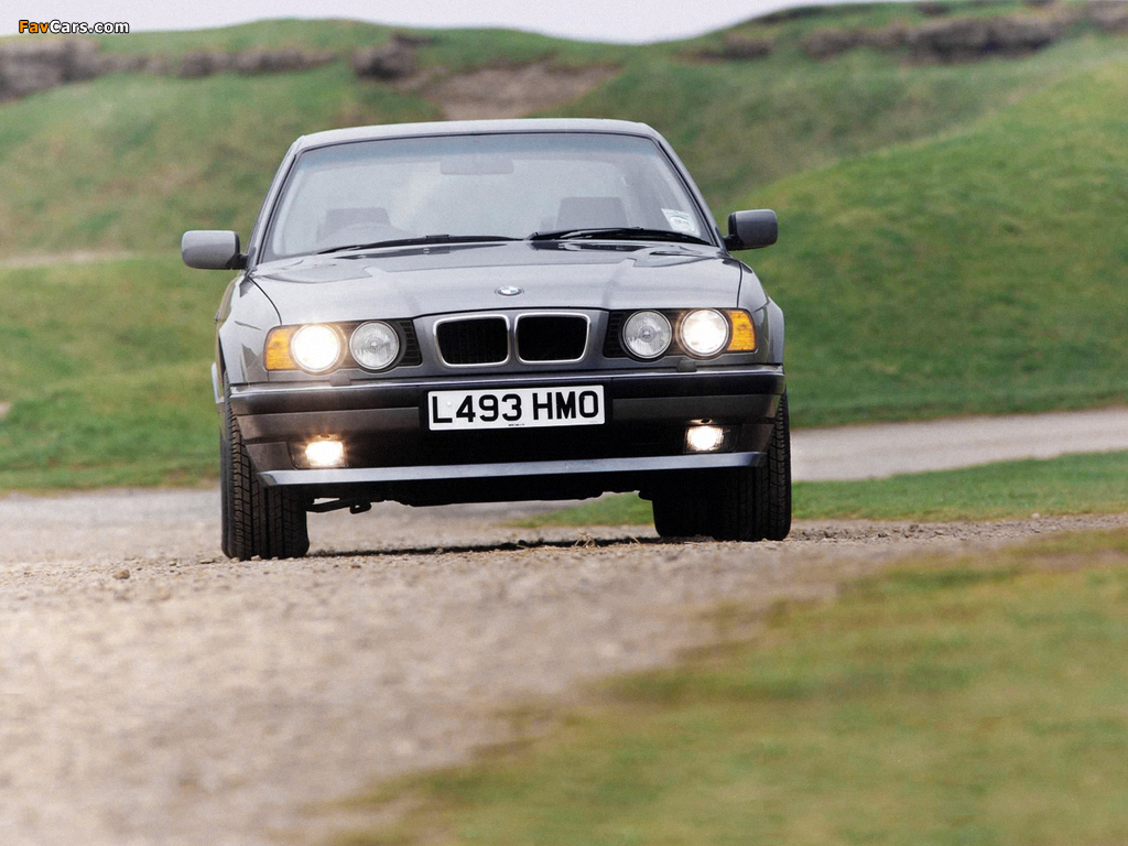 BMW 5 Series Sedan UK-spec (E34) 1988–95 wallpapers (1024 x 768)