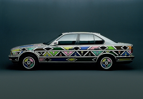 BMW 525i Art Car by Esther Mahlangu (E34) 1992 pictures