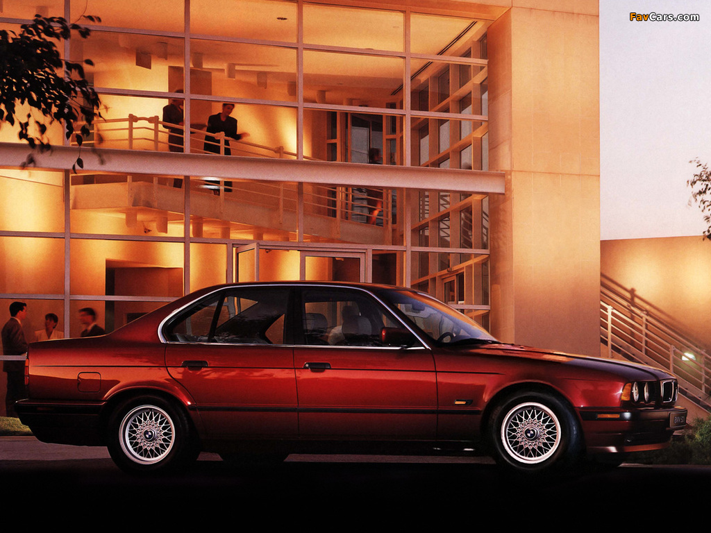 BMW 530i Sedan (E34) 1992–95 wallpapers (1024 x 768)