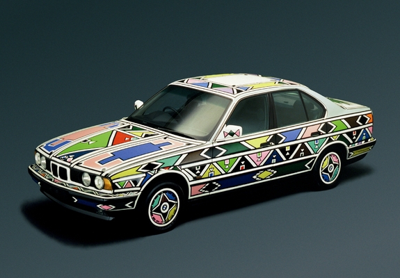 BMW 525i Art Car by Esther Mahlangu (E34) 1992 wallpapers