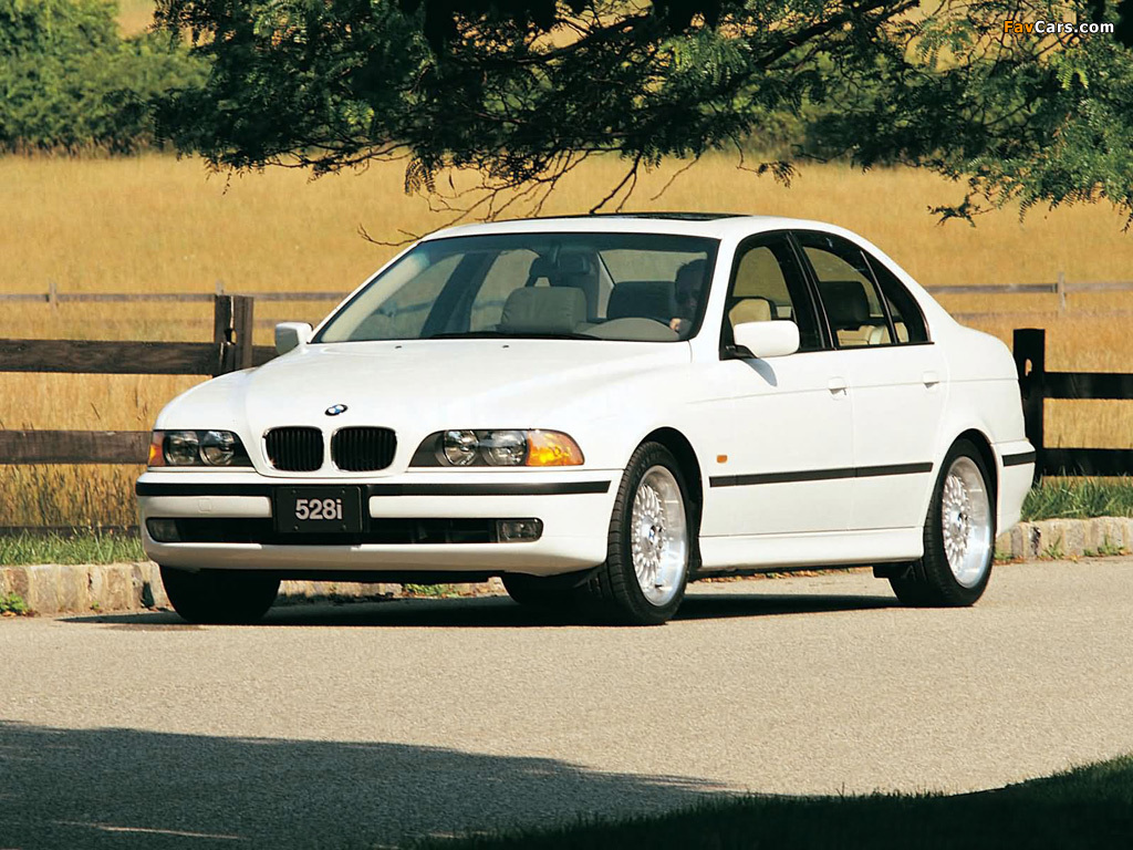 BMW 528i Sedan US-spec (E39) 1996–2000 wallpapers (1024 x 768)