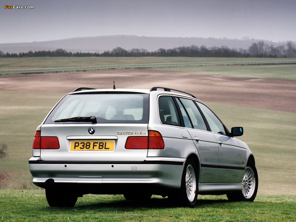 BMW 525tds Touring UK-spec (E39) 1997–2000 photos (1024 x 768)