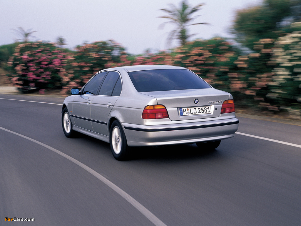 BMW 530d Sedan (E39) 1998–2003 images (1024 x 768)