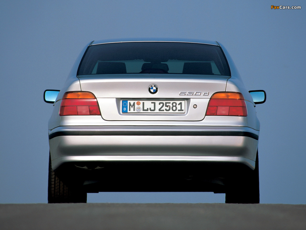 BMW 530d Sedan (E39) 1998–2003 photos (1024 x 768)