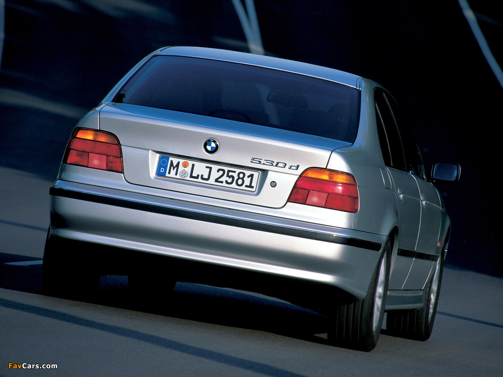 BMW 530d Sedan (E39) 1998–2003 photos (1024 x 768)
