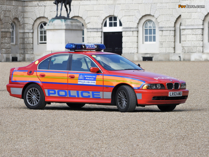 BMW 5 Series Sedan Police (E39) 2000–03 images (800 x 600)