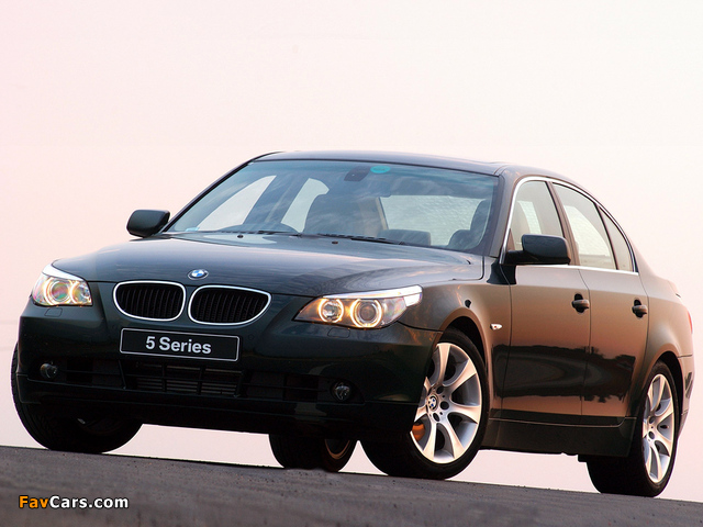 BMW 530d Sedan ZA-spec (E60) 2003–07 images (640 x 480)