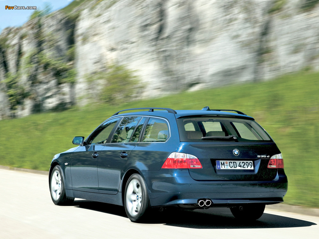 BMW 535d Touring (E61) 2004–07 images (1024 x 768)