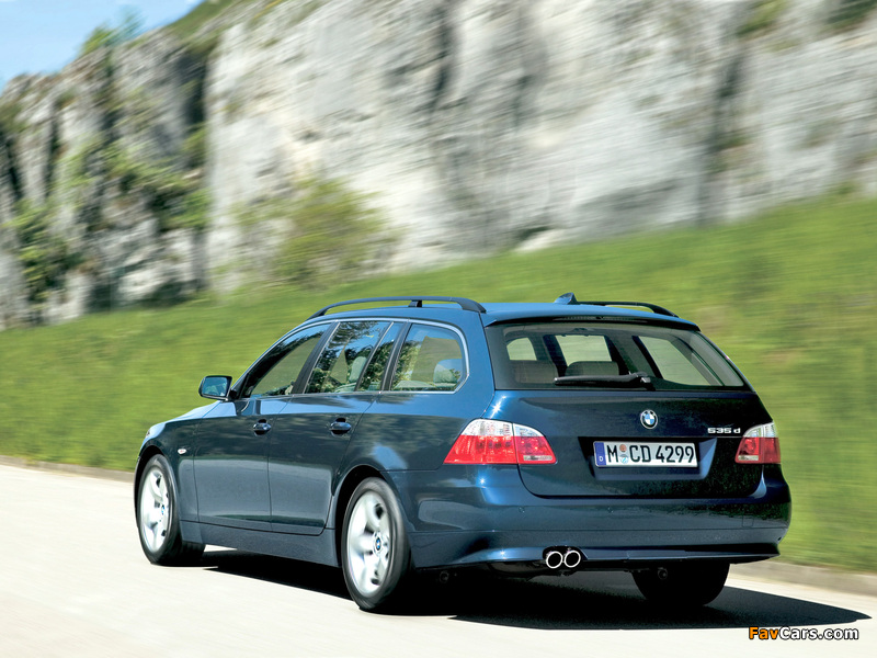 BMW 535d Touring (E61) 2004–07 images (800 x 600)