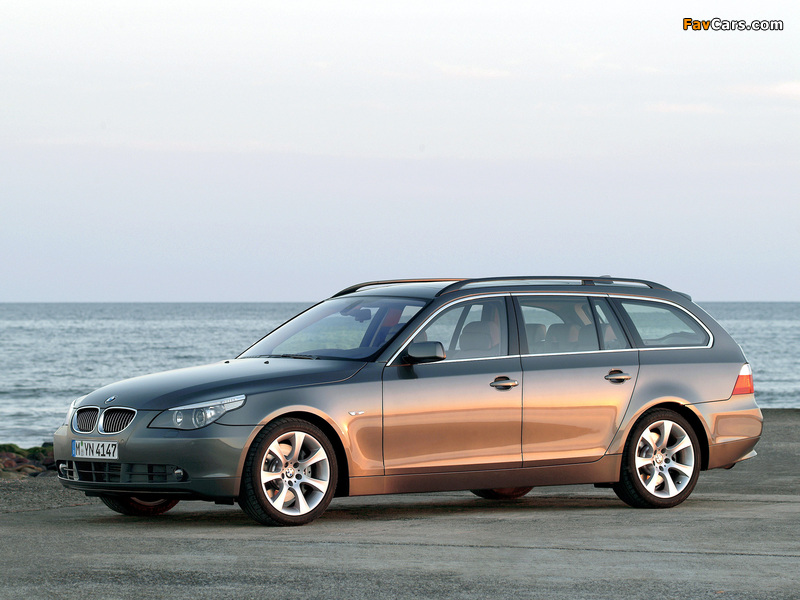 BMW 545i Touring (E61) 2004–05 pictures (800 x 600)