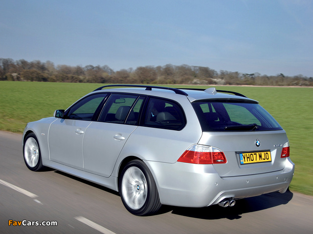 BMW 535d Touring M Sports Package UK-spec (E61) 2005 images (640 x 480)