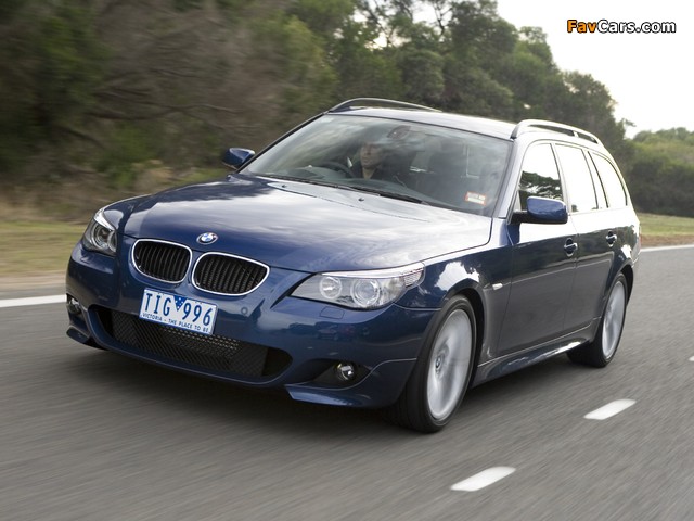 BMW 530i Touring M Sports Package AU-spec (E61) 2005 images (640 x 480)