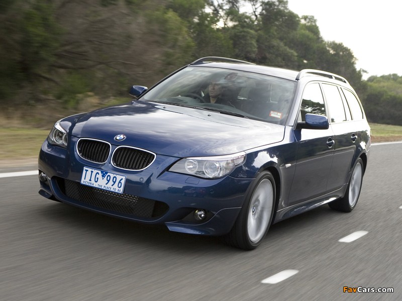 BMW 530i Touring M Sports Package AU-spec (E61) 2005 images (800 x 600)