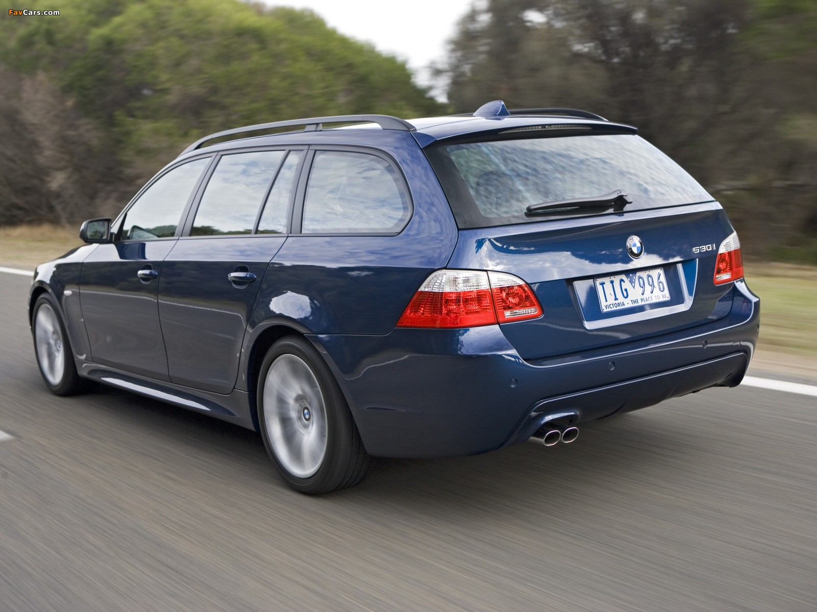 BMW 530i Touring M Sports Package AU-spec (E61) 2005 wallpapers (1600 x 1200)