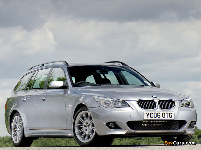 BMW 530d Touring M Sports Package UK-spec (E61) 2005 wallpapers (640 x 480)