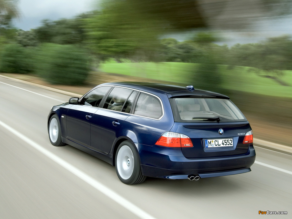 BMW 530i Touring (E61) 2007–10 images (1024 x 768)