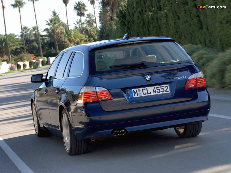 BMW 530i Touring (E61) 2007–10 wallpapers (800 x 600)