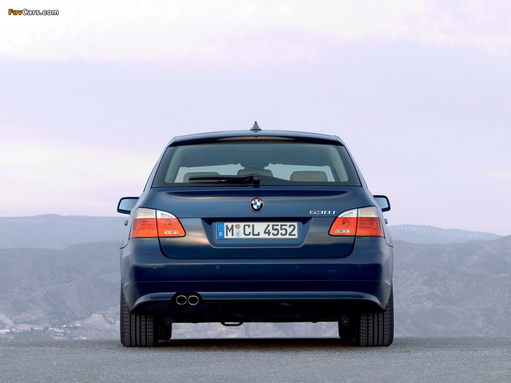 BMW 530i Touring (E61) 2007–10 wallpapers (1024 x 768)