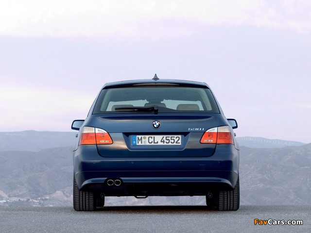 BMW 530i Touring (E61) 2007–10 wallpapers (640 x 480)