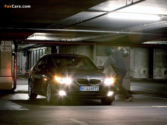 BMW 5 Series Security (E60) 2008–10 pictures (640 x 480)