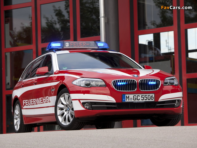 BMW 5 Series Touring Feuerwehr (F11) 2010–13 images (640 x 480)