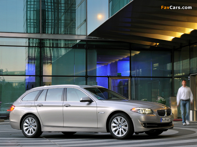 BMW 520d Touring (F11) 2010–13 images (640 x 480)