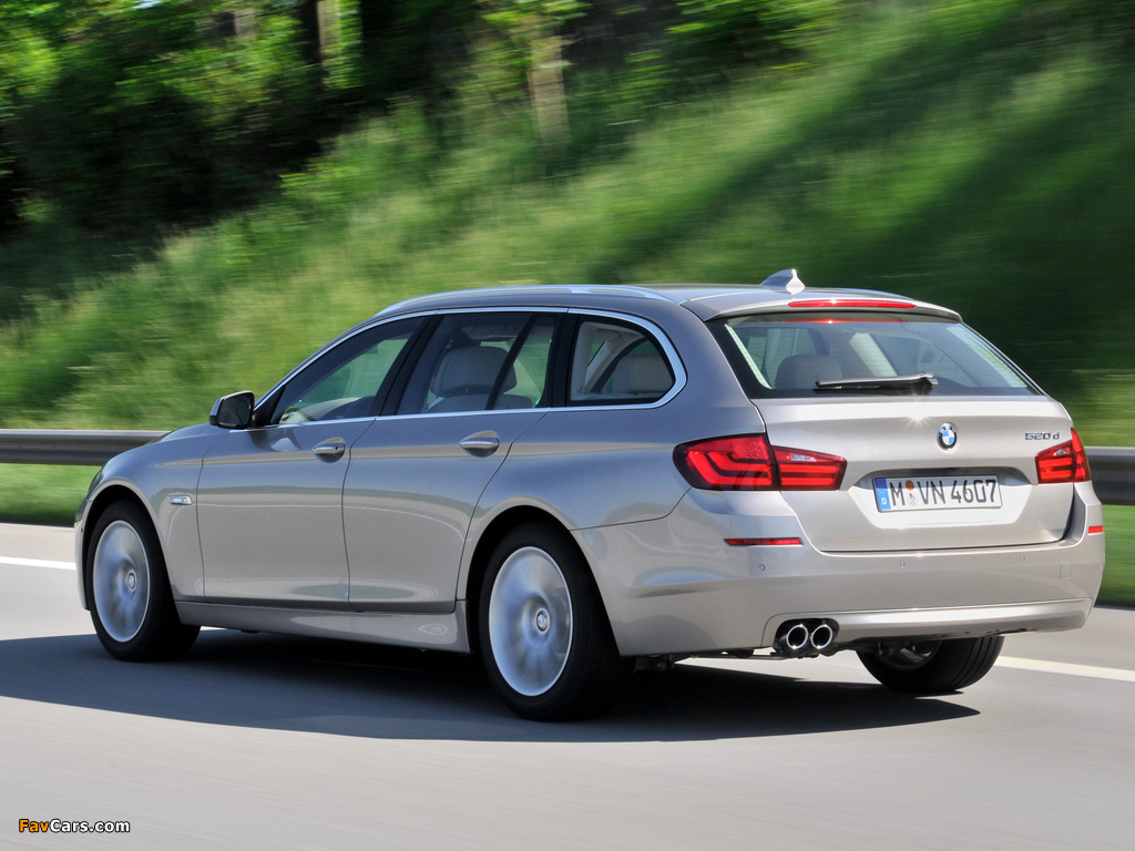 BMW 520d Touring (F11) 2010–13 images (1024 x 768)