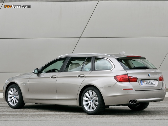 BMW 520d Touring (F11) 2010–13 photos (640 x 480)