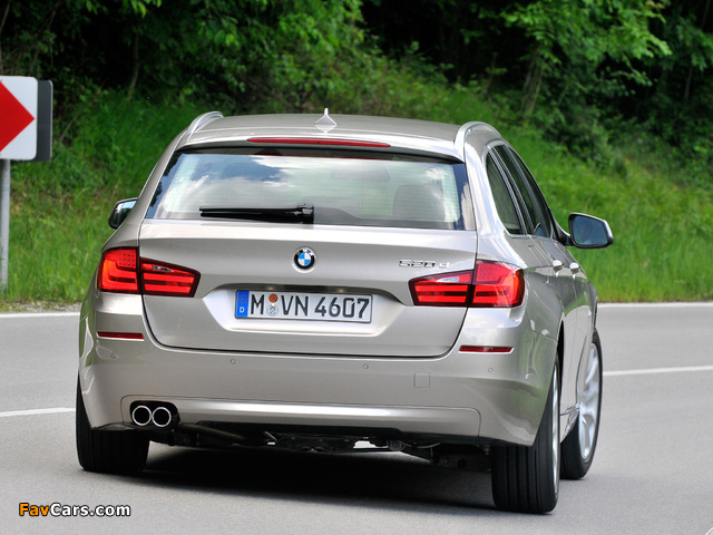 BMW 520d Touring (F11) 2010–13 photos (640 x 480)
