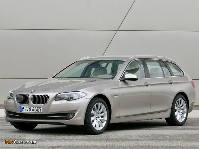 BMW 520d Touring (F11) 2010–13 pictures (640 x 480)