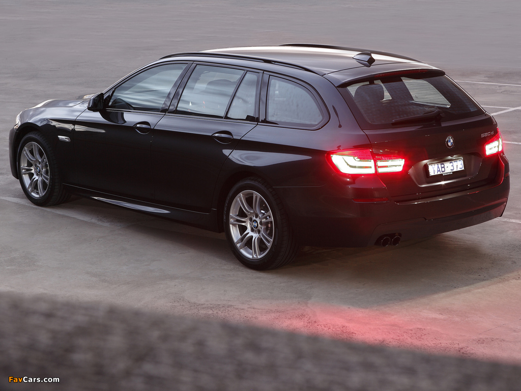 BMW 520d Touring M Sports Package AU-spec (F11) 2011 photos (1024 x 768)