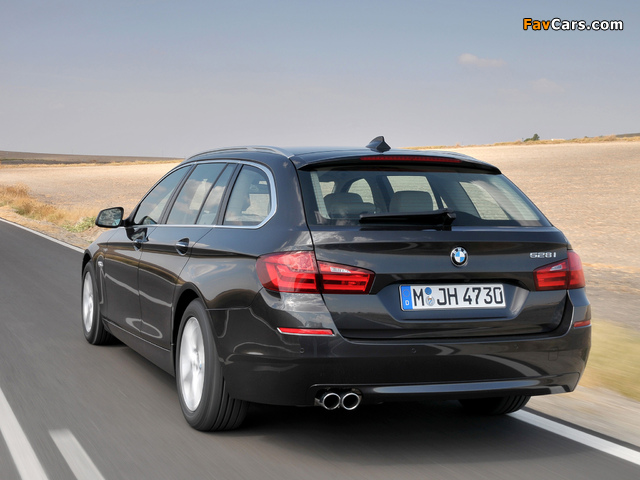 BMW 528i Touring (F11) 2011–13 pictures (640 x 480)