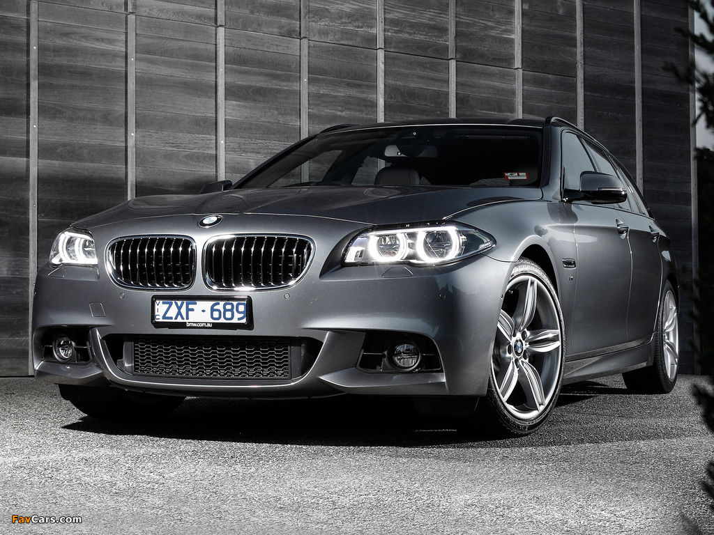 BMW 535i Touring M Sport Package AU-spec (F11) 2014 wallpapers (1024 x 768)
