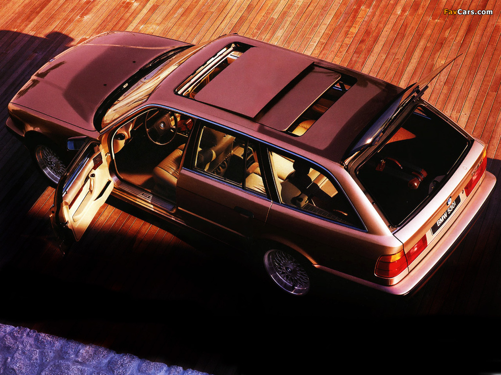 BMW 530i Touring (E34) 1992–96 wallpapers (1024 x 768)